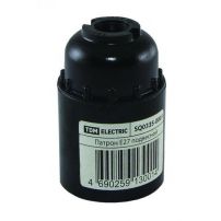 Патрон карболитовый подвесной, Е27, черный, EKF PROxima, Россия