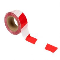 Лента оградительная "Красно-белая" EKF Basic