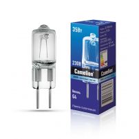 Лампа галогенная без рефлектора Camelion JD 35W, G4, 220V, 2000ч