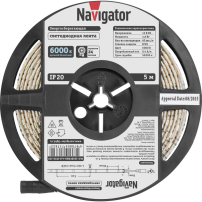 СД Лента Navigator 71762 NLS-3528СW60-4.8-IP20-12V R5