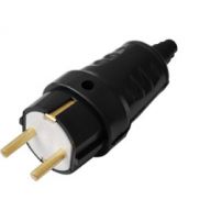 Вилка Bylectrica штепсельная прямая с заземляющим контактом