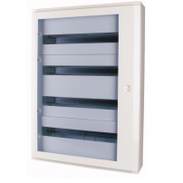 Щит встраиваемый BF-UT-5/120-P, 5х24M (120M), с N/PE 2x 2x25+43x16mm2, металлическая прозрачная дверь, 920x588x140(870x496x127) мм, IP30