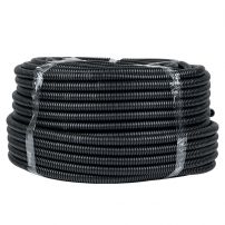 Труба гибкая гофрированная ПНД d25мм, тяжёлая с протяжкой, 75м EKF PROxima