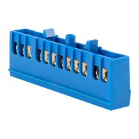 Шина "0" N (6х9мм) 12 отверстий латунь изолированный корпус на DIN-рейку EKF PROxima