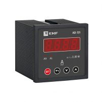 Амперметр AD-721s цифровой на панель 72х72 (квадратный вырез) однофазный в коротком корпусе EKF PROxima