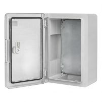 Щит пластиковый с монтажной платой, прозрачная дверь 500х400х240 мм IP65 EKF PROxima