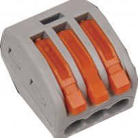 Строительно-монтажная клемма СМК 222-413 с рычагом 3 отверстия 0,08-2,5мм2EKF PROxima