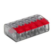 Строительно-монтажная клемма СМК 222-415 с рычагом 5 отверстий 0,08-2,5мм2 EKF PROxima