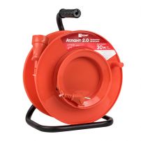 Удлинитель на катушке "Атлант 2.0" 1 гнездо 20м, без заземления  ПВС 2*0,75 6А/1,3кВт PROxima