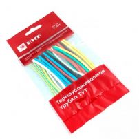 Термоусаживаемая трубка ТУТ нг 2/1 набор: 7 цветов по 3шт. 100мм. EKF PROxima