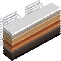 Полка со скрытым креплением FS 118/24