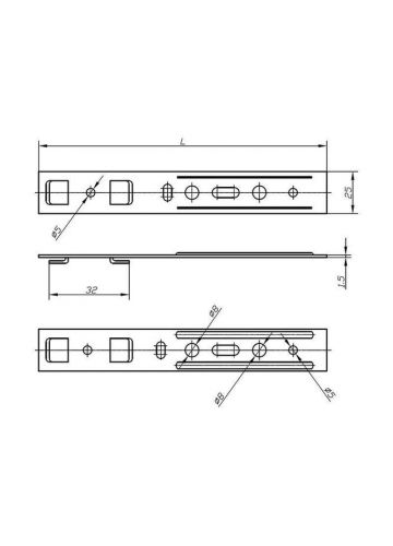 Пластина анкерная, для профиля KBE