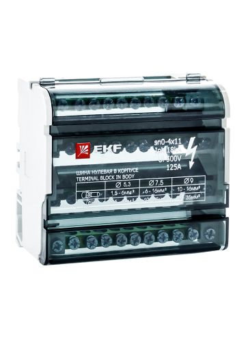 Шина нулевая в корпусе (4 полюса) EKF PROxima