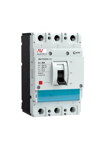 Автоматический выключатель AV POWER-1/3 40А 35kA TR EK