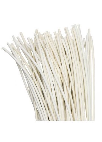 Термоусаживаемая трубка ТУТ нг 8/4 белая в отрезках по 1м EKF PROxima