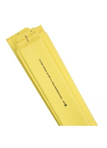 Термоусаживаемая трубка ТУТ нг 20/10 желтая в отрезках по 1м EKF PROxima