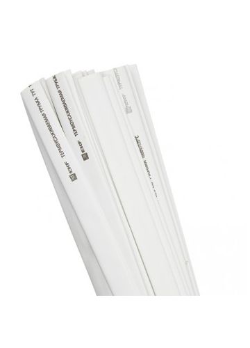 Термоусаживаемая трубка ТУТ нг 10/5 белая в отрезках по 1м EKF PROxima