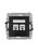 Розетка двойная компьютерная 2xRJ45 cat.6 Karlik MINI, черный матовый (12MGK-6)