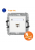 Розетка компьютерная 1xRJ45 cat.6 Karlik MINI, белый (MGK-5)