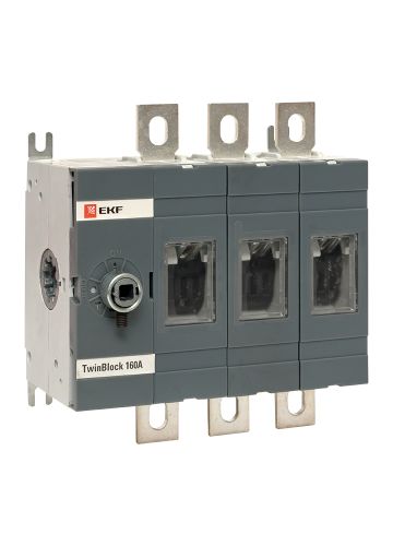Рубильник   160A 3P без рукоятки управления TwinBlock EKF PROxima (tb-s-160-3p)
