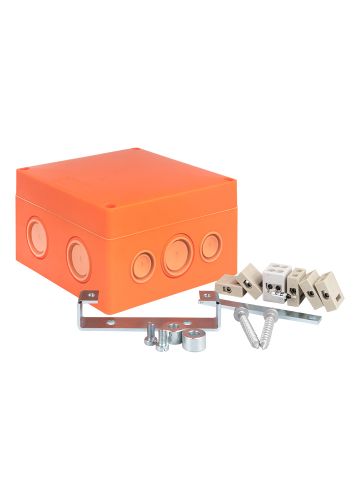 Коробка распаячная огнестойкая (126х126х74) 5 кк/1,5-6мм²/12 мв IP66 EKF PROxima (plc-kmrf-126-506)