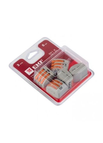 Клемма СМК 222-413 блистер (5шт), EKF PROxima (plc-smk-413b)