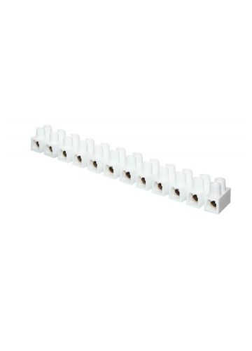Колодка клеммная (14мм.) 20А полистирол, белая (10шт.) EKF PROxima (plc-KK-14-20-ps-w)