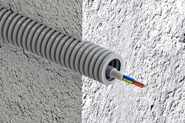 Прокладка электрики в каналах